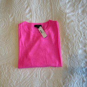 Ann Taylor hot pink crew neck sweater, XS
